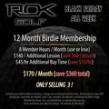 ROK Golf Birdie Membership - 12 Month Special